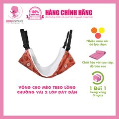 Võng cho Mèo treo lồng, chuồng 2 lớp size M - 38cmx48cm