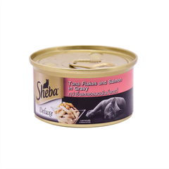 Thức ăn ướt cho mèo làm từ cá ngừ và cá hồi 100g | Sheba Deluxe