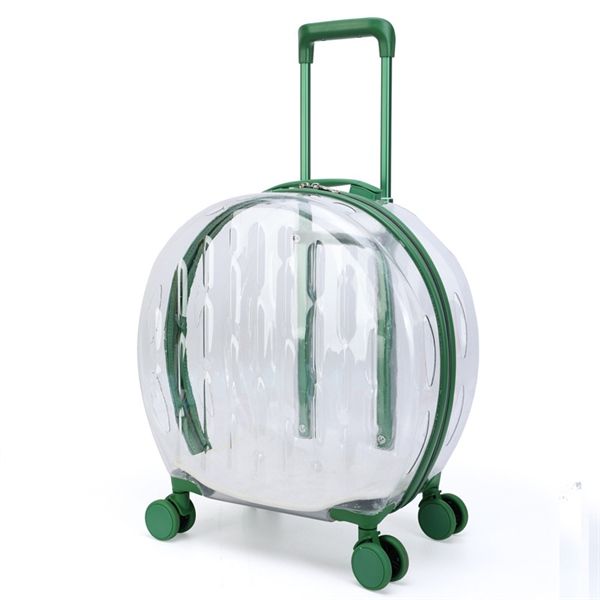 Vali đẩy trong suốt đựng chó mèo