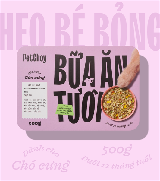 Pate tươi cho chó con Petchoy - 500g BBB