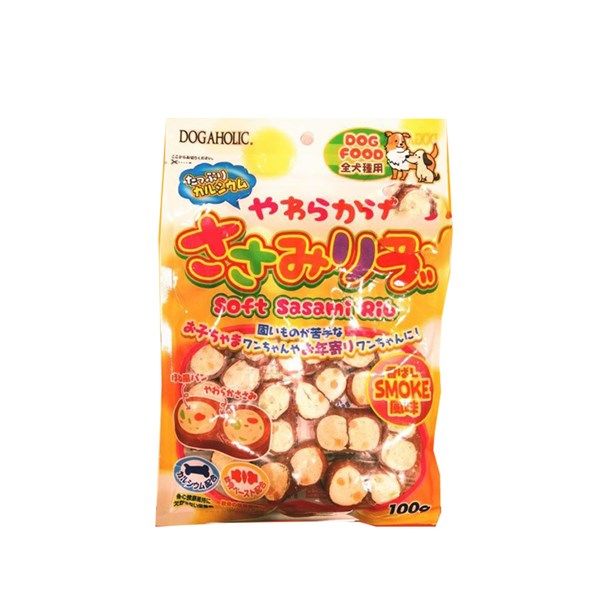 Snack cuộn kiểu nhật cho chó vị gà hun khói Soft sasami 100g | Dogaholic