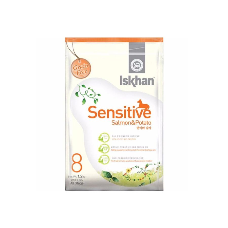 Thức ăn khô cho chó Iskhan sensitive salmon 1.2kg | Iskhan 8