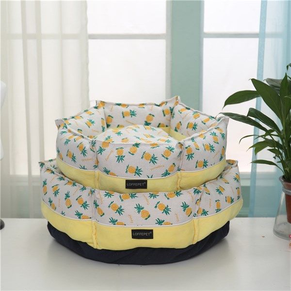 Nệm nằm lục giác cho thú cưng - Vàng S 42x42x15cm | Loffepet