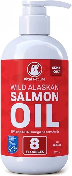 Dầu cá hồi hỗ trợ da và lông cho chó mèo - Wild Alaskan Salmon Oil - Vital Pet Life