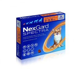 Viên Nhai Nexgard Spectra trị bọ chét, ve, giun tim và giun tròn, và trị ghẻ