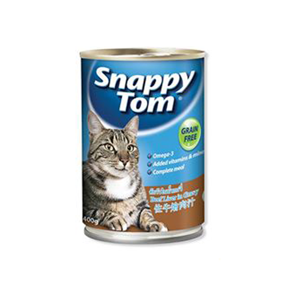 Thức ăn hỗn hợp hoàn chỉnh cho mèo vị thịt bò 400g | Snappy Tom