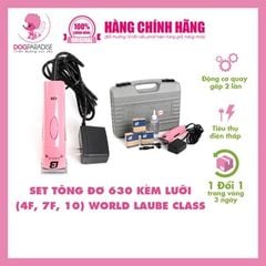 Set tông đơ 630 kèm 4 lưỡi (4F, 5F, 7F, 10) WORLD LAUBE CLASS