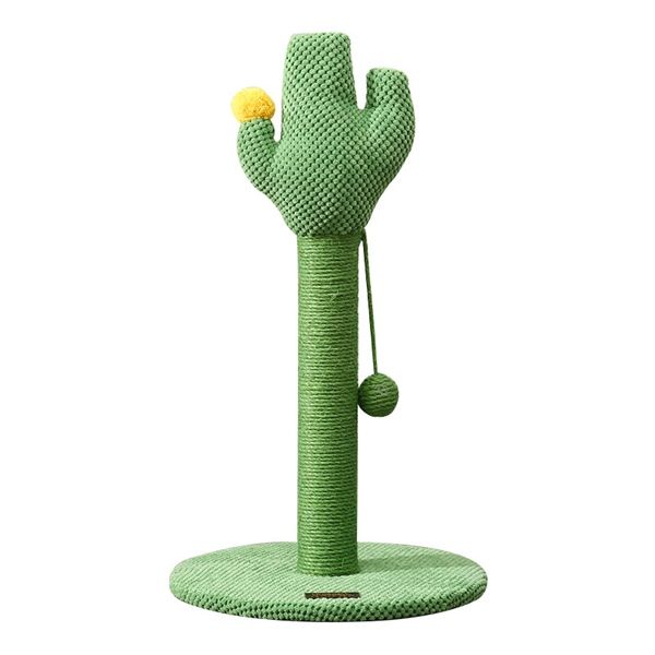 Trụ cào móng cho mèo hình xương rồng kèm bóng