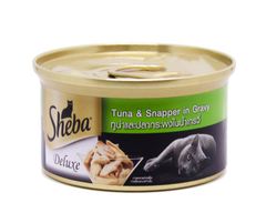 Thức ăn ướt cho mèo vị cá ngừ và cá hồng 100g | Sheba Deluxe