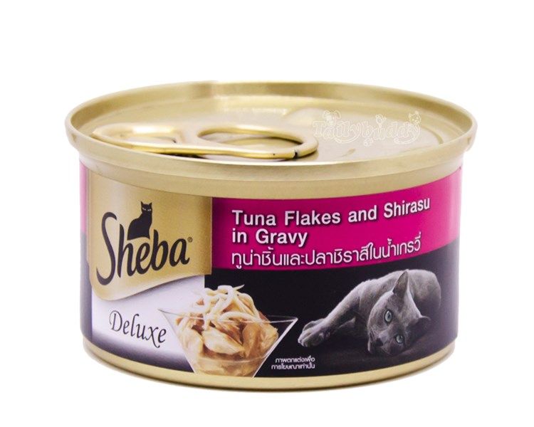 Thức ăn ướt cho mèo làm từ cá ngừ và shirasu 100g | Sheba Deluxe