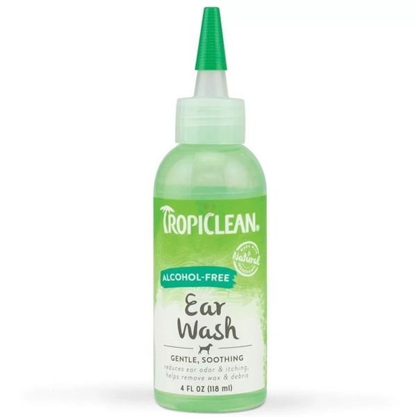 Nước rửa tai không cồn 118ml - TropiClean Alcohol Free Ear Wash for Pets 4oz