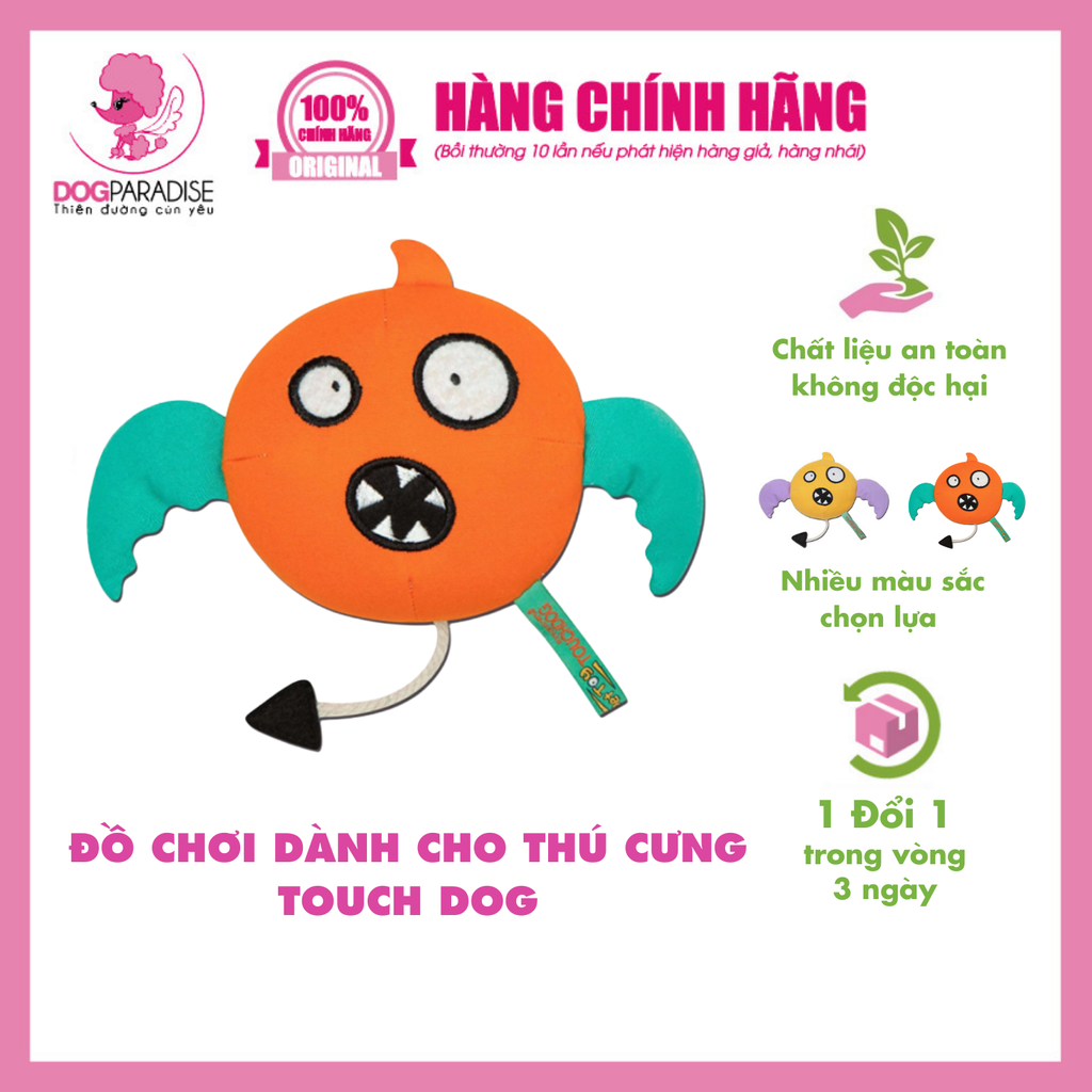 Đồ chơi nhồi bông Touch Dog dành cho thú cưng 2 màu lựa chọn dễ dàng giặt sạch.