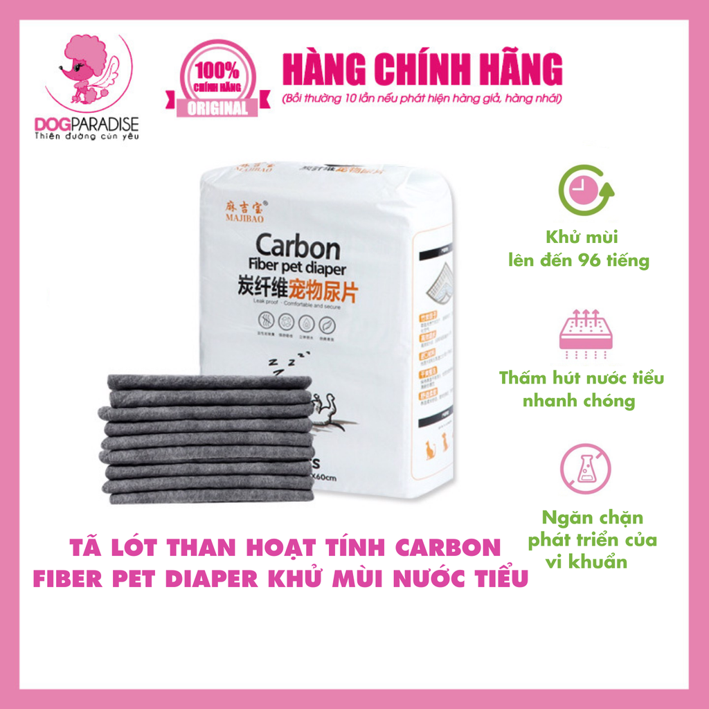 Tã lót than hoạt tính khử mùi nước tiểu Carbon Fiber Pet Diaper S