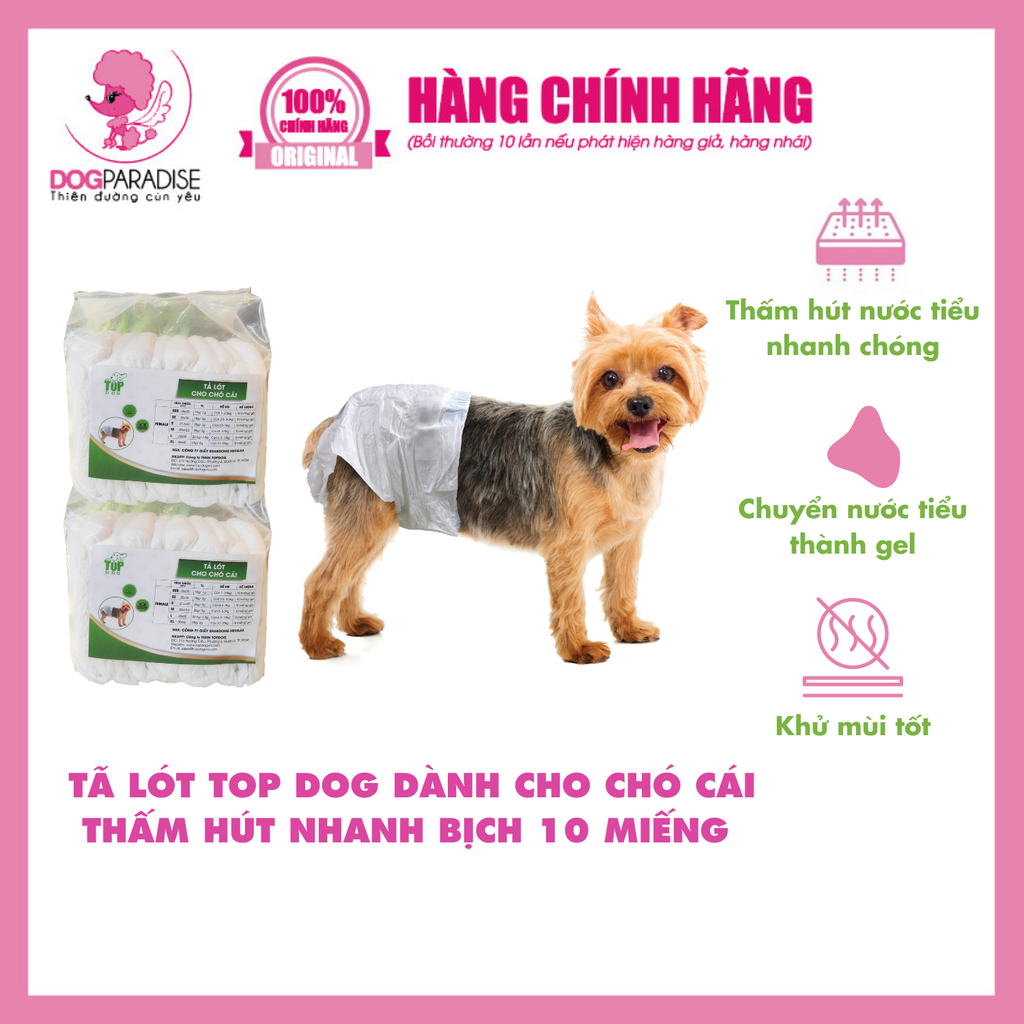 Tã lót cho chó cái - XL | TOPDOG