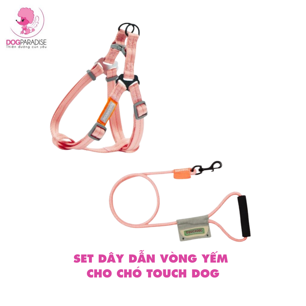 Set dây dẫn vòng yếm cho chó TOUCHDOG 7mm