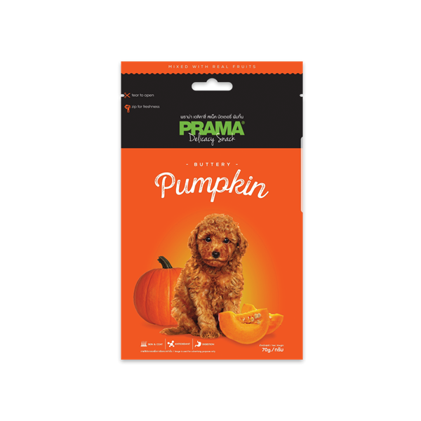 Snack cho chó vị bí đỏ Pumpkin 70g PRAMA