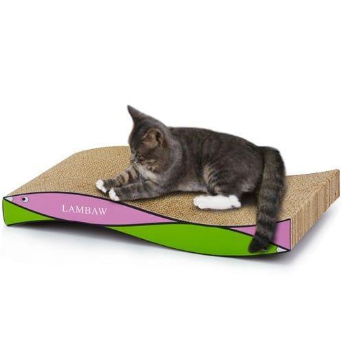 Bàn cào gợn sóng cho mèo IC-0012-S - ICLE - 43x21.5x6.4cm