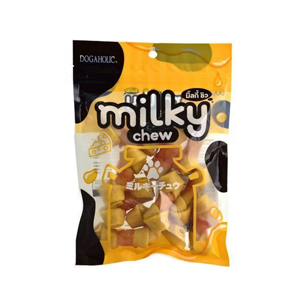 Snack xương sữa cho chó vị gà và phô mai Milky Chew 10 viên | Dogaholic