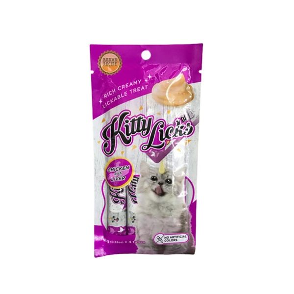 Snack cho mèo dạng thanh Kitty Licks thanh 15gx4