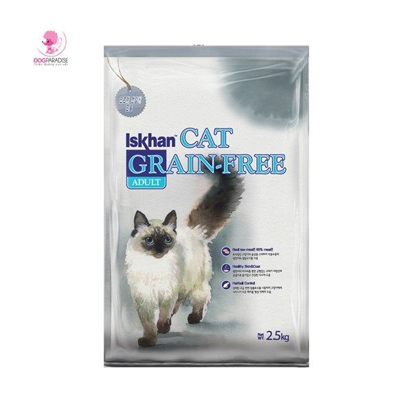 Thức ăn hỗn hợp hoàn chỉnh cho mèo trưởng thành 2.5kg | Iskhan Cat