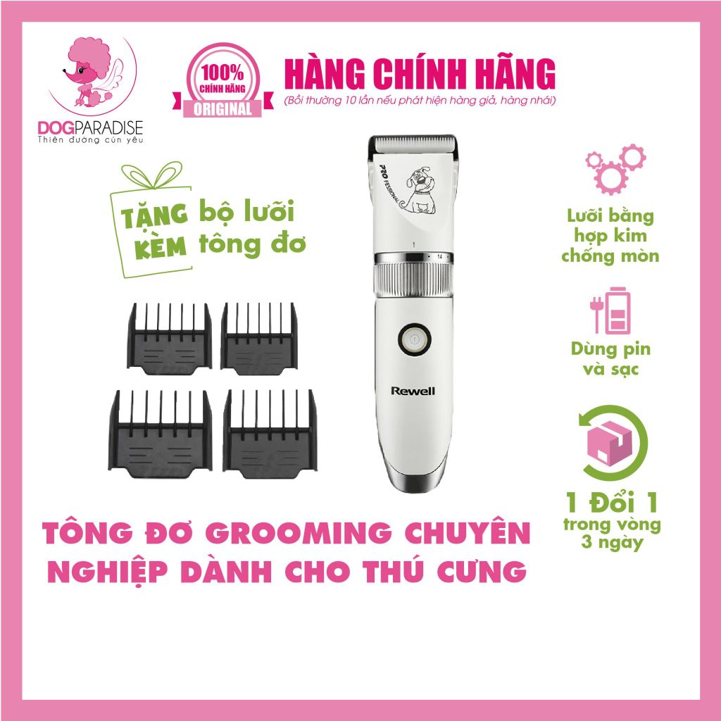 Bộ tông đơ grooming chuyên nghiệp RFCD-902N | REWELL