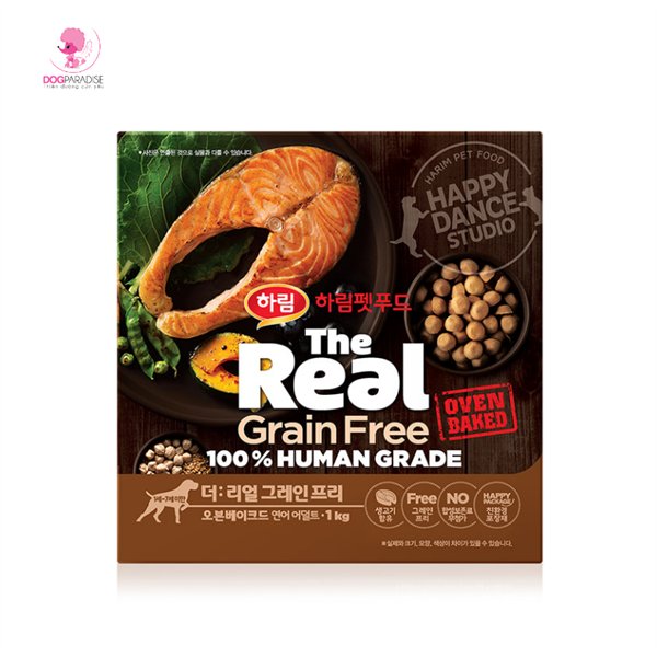 Thức ăn hỗn hợp dành cho chó 1-7 tuổi vị cá hồi nướng 1kg HARIM PET FOOD