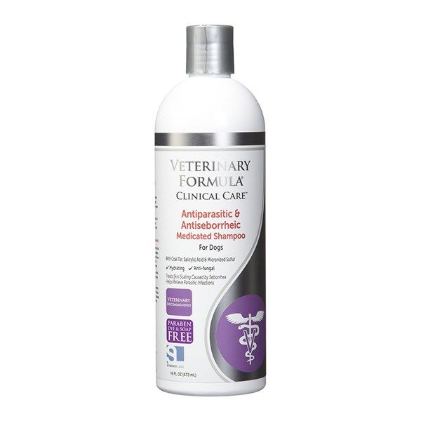 Dầu tắm ngăn ngứa, bả nhờn cho chó Tím | Veterinary Formula