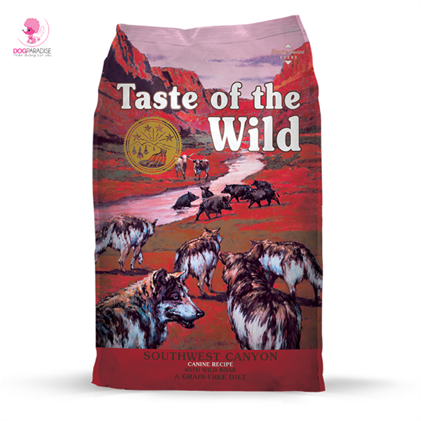 Thức ăn hạt bổ sung vitamin và khoáng chất vị thịt bò và lợn rừng 12.2kg Southwest Canyon TASTE OF THE WILD