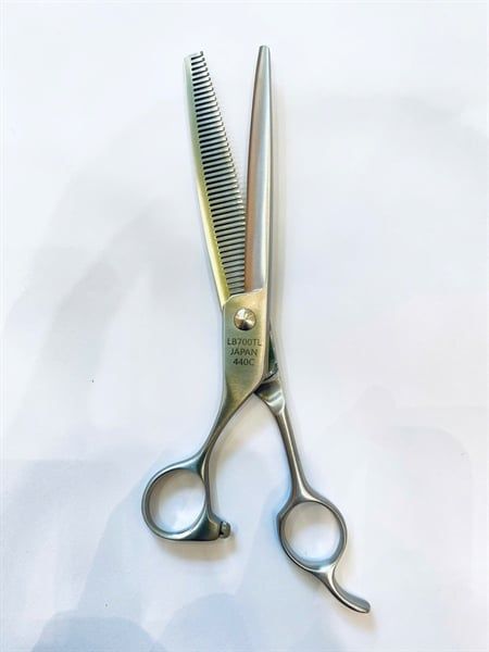 Kéo răng cưa tay trái cắt tỉa lông chuyên nghiệp 7 inch - LB-700TL-Japan 440C-thép Nhật 440C (46 răng) - Left Thinning Scissor 7.0