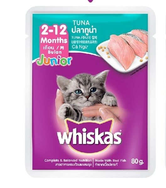 Pate cho mèo con từ 2-12 tháng tuổi Whiskas Junior