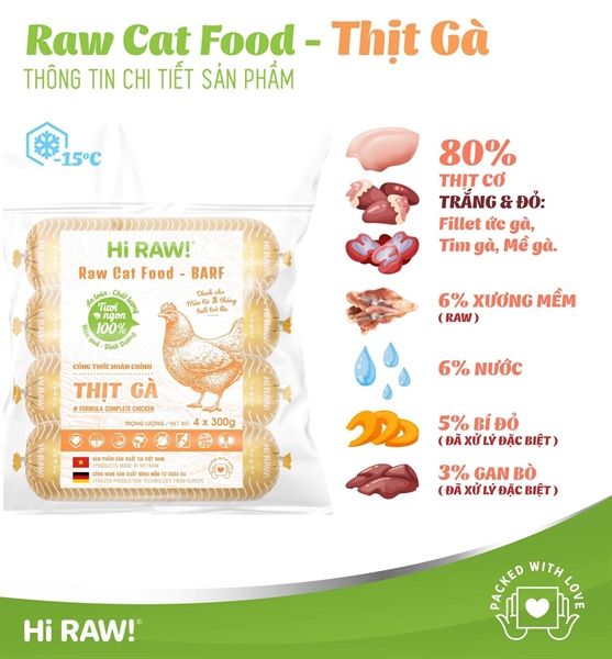 Raw cat food cho mèo - Ngọc Hà Hi Raw