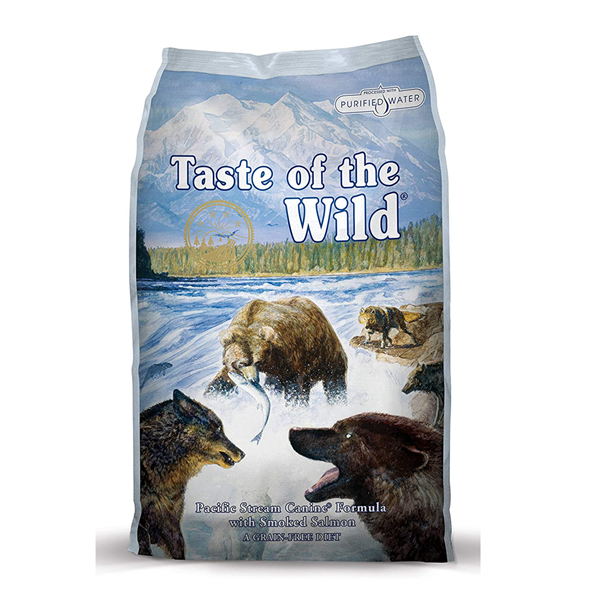 Thức ăn viên Tow cho chó vị cá hồi xông khói Pacific Stream Canine 13kg | Taste Of The Wild