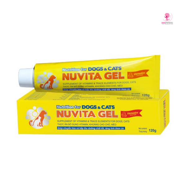 Gel thức ăn bổ sung vitamin và khoáng cho chó mèo 120g NUVITA GEL