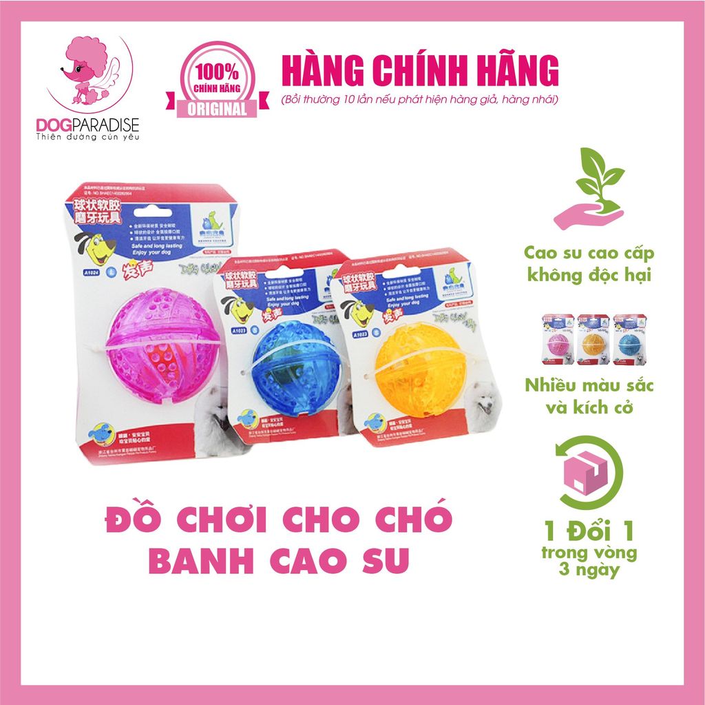 Đồ Chơi Cho Chó Banh Cao Su A1024 |PIAN PIAN