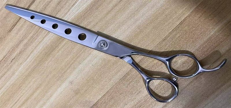 Kéo thẳng 5 lỗ cắt tỉa lông chuyên nghiệp - TDS750AJAPAN440C - 7.5 inch thép Nhật 440C