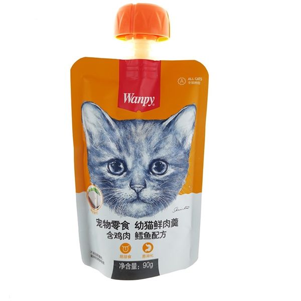 Súp thưởng nắp vặn cho mèo Wanpy