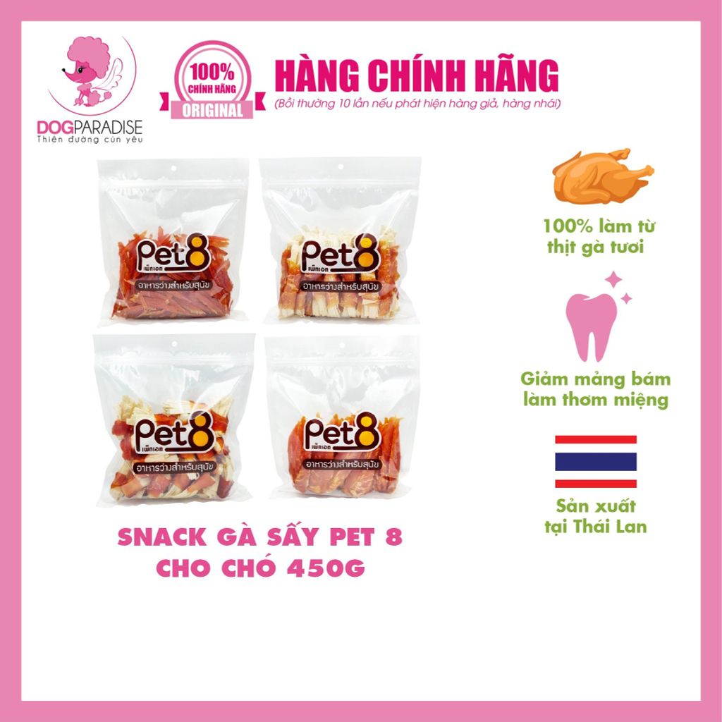 Snack cho chó Pet 8