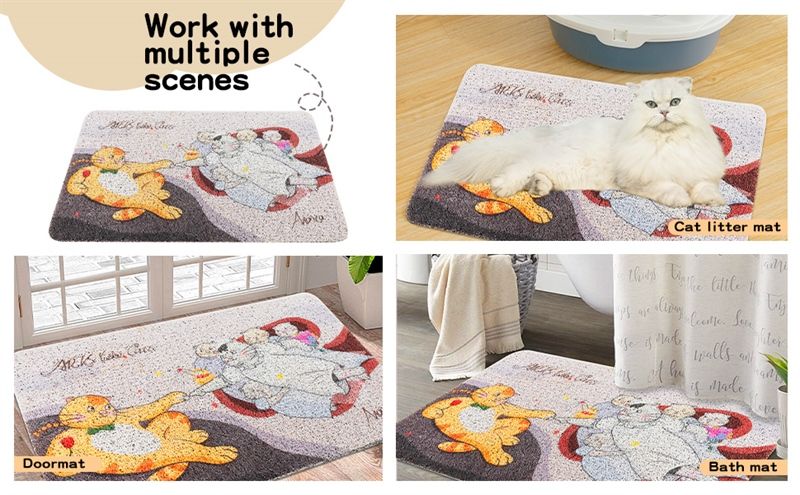 Thảm mèo nhựa PVC Cat litter mat Pakeway - 60x40cm