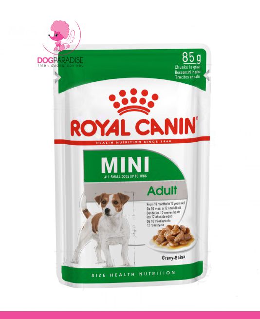 Thức ăn ướt dành cho giống chó nhỏ trưởng thành - Pate Royal Canin Mini Adult