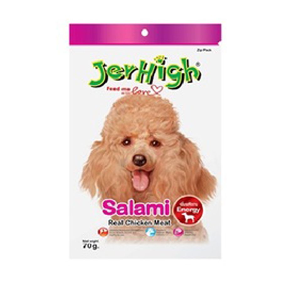 Snack cho chó JERHIGH Xúc xích Ý Salami