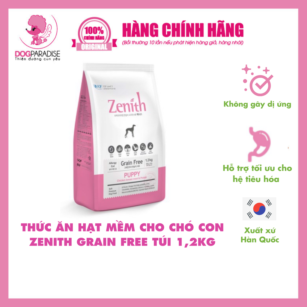 Thức ăn hạt mềm cho chó con - ZENITH PUPPY