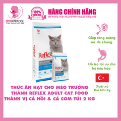 Thức ăn hạt cho mèo trưởng thành vị cá hồi & cá cơm Reflex adult cat food salmon & anchovy RC875