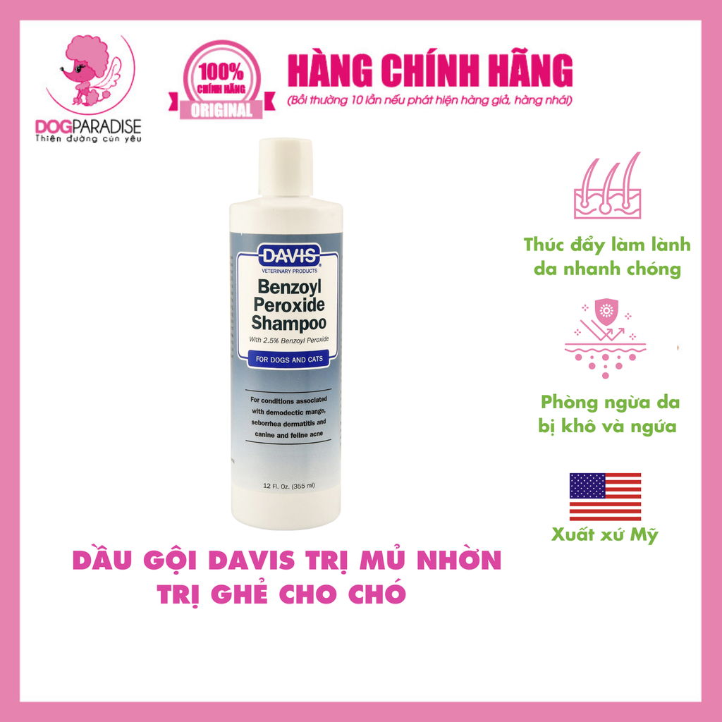 Dầu gội trị mủ - nhờn | Davis