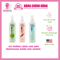 Xịt dưỡng lông hương mận trắng TROPICLEAN RENEW 236ml - 236ml