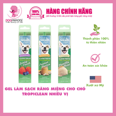 Gel làm sạch răng miệng cho chó vị vani bạc hà Fresh Breath | Tropiclean - 59ml