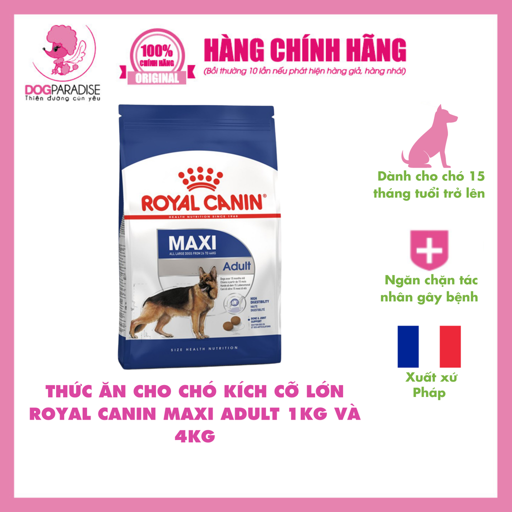 Thức ăn cho chó Maxi Adult | Royal Canin