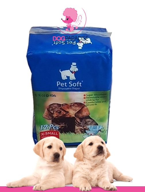 Tã lót chó cái size XS 2-4KG 12 MIẾNG - PET SOFT