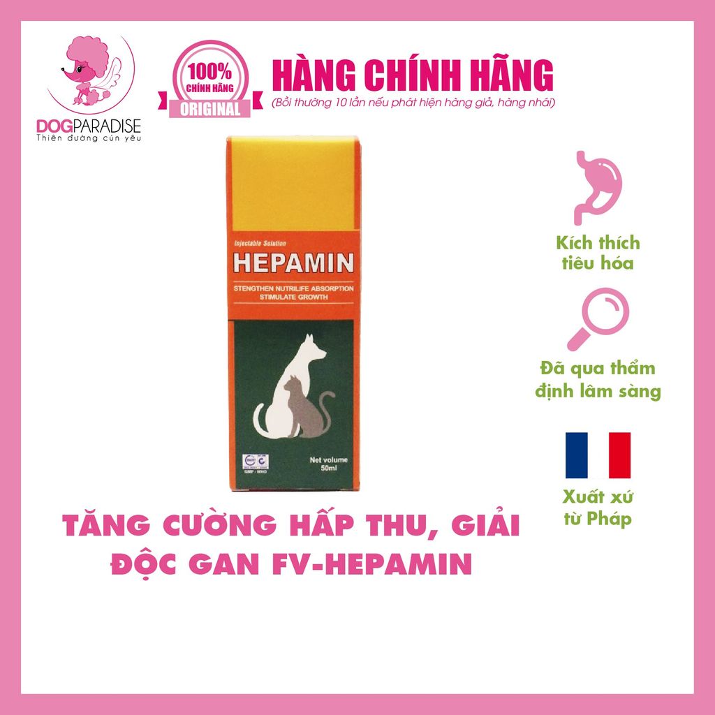 Tăng cường hấp thu, giải độc gan FV-Hepamin