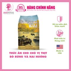 Thức ăn hạt Taste of the wild cho chó vị bò rừng và nai nướng High Prairie-8885003134820