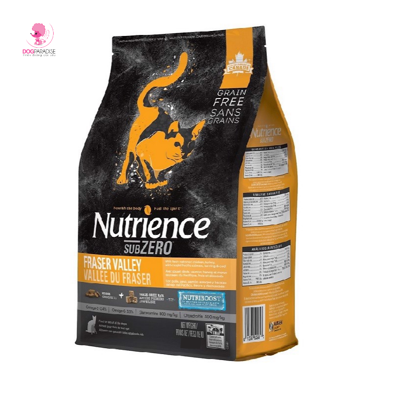 Thức ăn cho mèo có chứa hạt thịt tươi cao cấp SubZero For Cat 500g M2581 NUTRIENCE